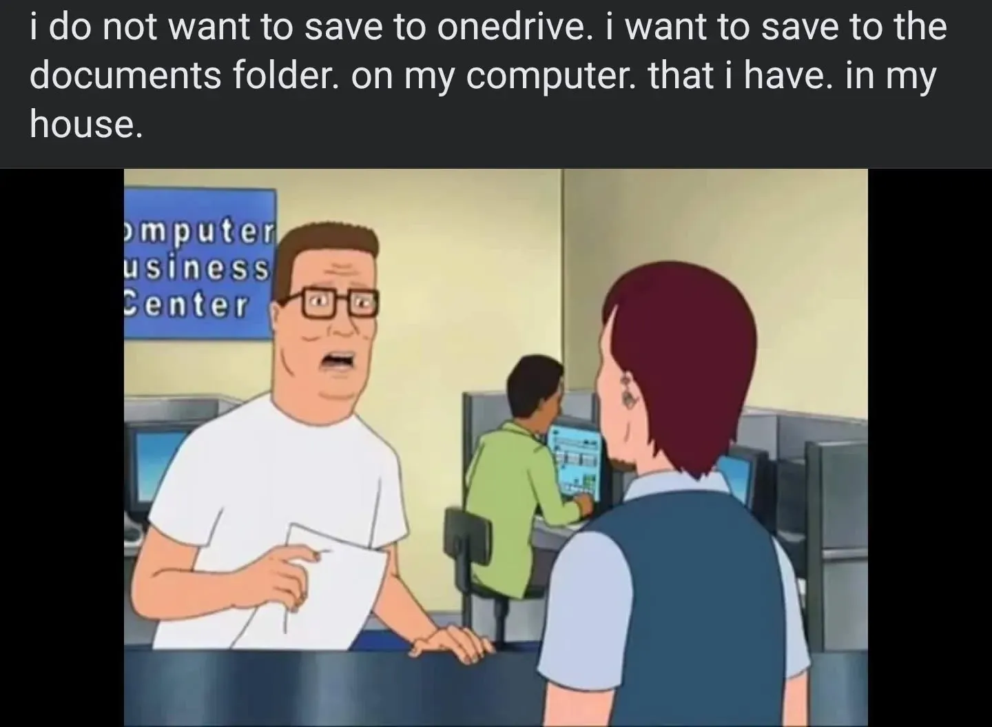 I want to save to my computer, not the cloud